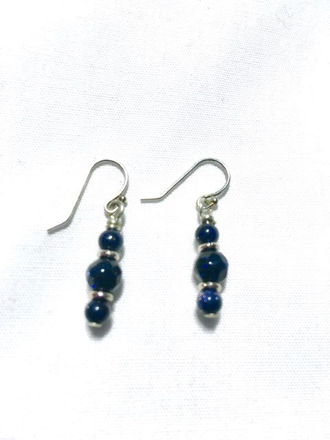 Blue Goldstone earrings