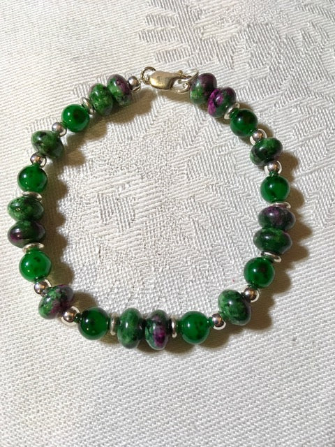 Ruby Zoisite Bracelet